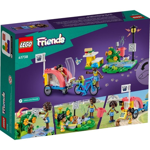 Lego Accessories - LEGO Friends Dog Rescue Bike Toy, Animal Puppy Playset 41738 nwt